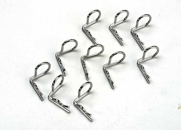 Body clip (mounting clip), angled, 90-degrees (10)